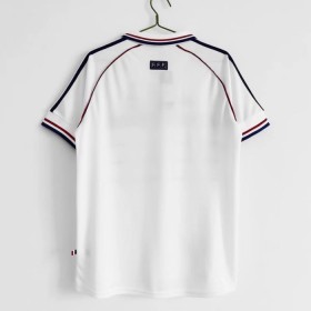Camisola França Retro 2º Equipamento 1998 Manga Curta